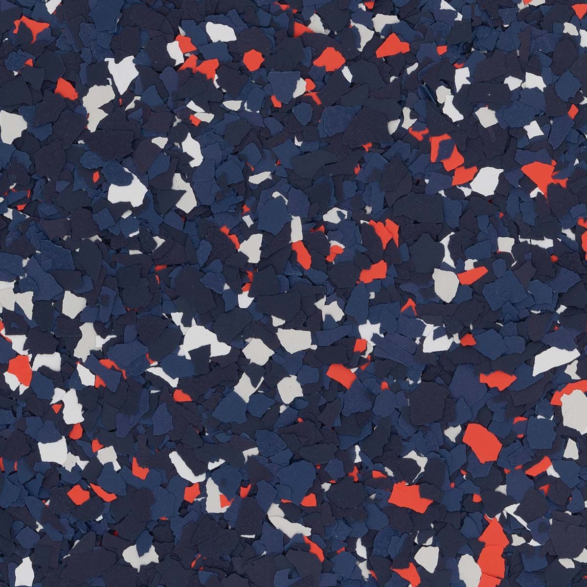 Windy City NFL Garage Floor Flakes. Chicago Bears Epoxy Flooring. Epoxy Flooring Flakes for the Chicago Bears.
